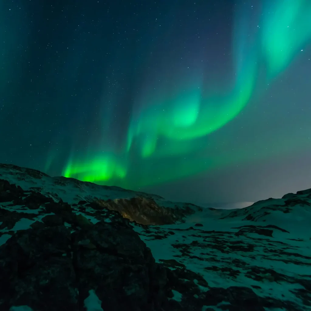 Best tourist attraction named as northern lights or the Aurora Borealis is one of the pleasant places.