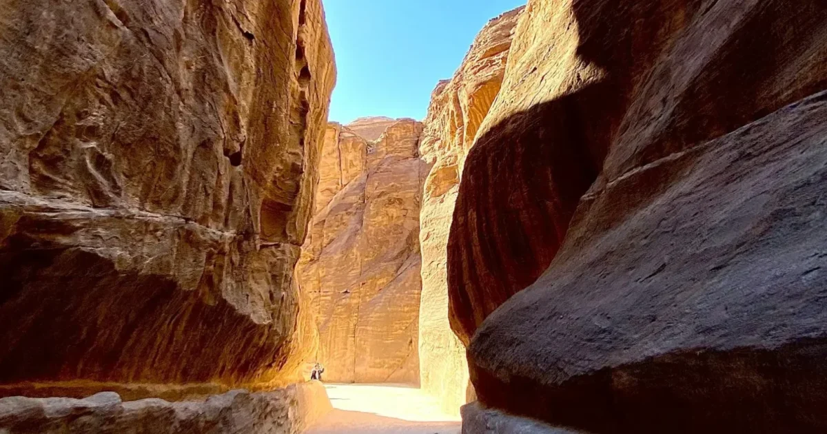 The Siq in Petra (a wonder of the world)