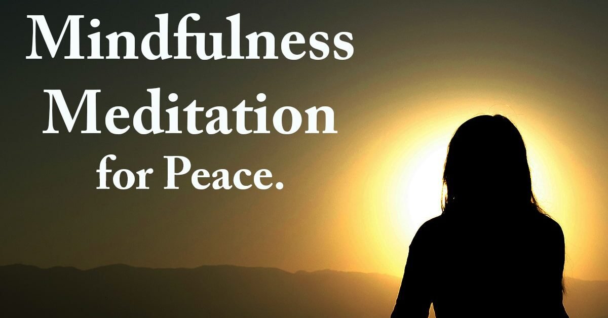 A lady performing mindfulness meditation.