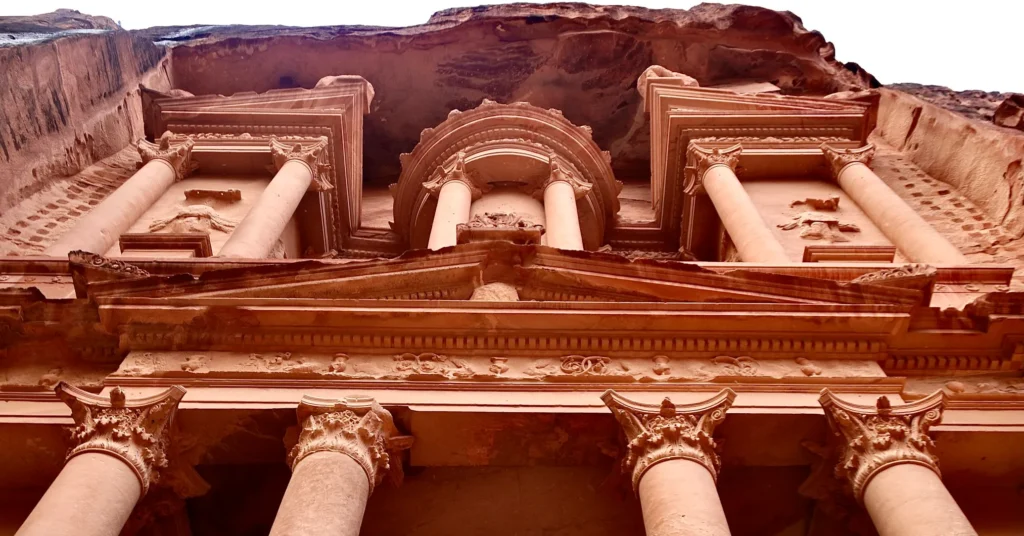 The treasury in Petra.