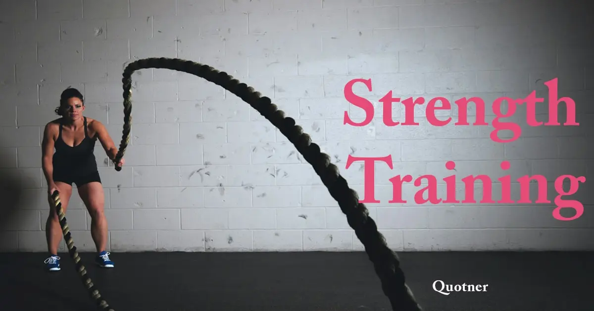 A girl is exercising for Strength Training