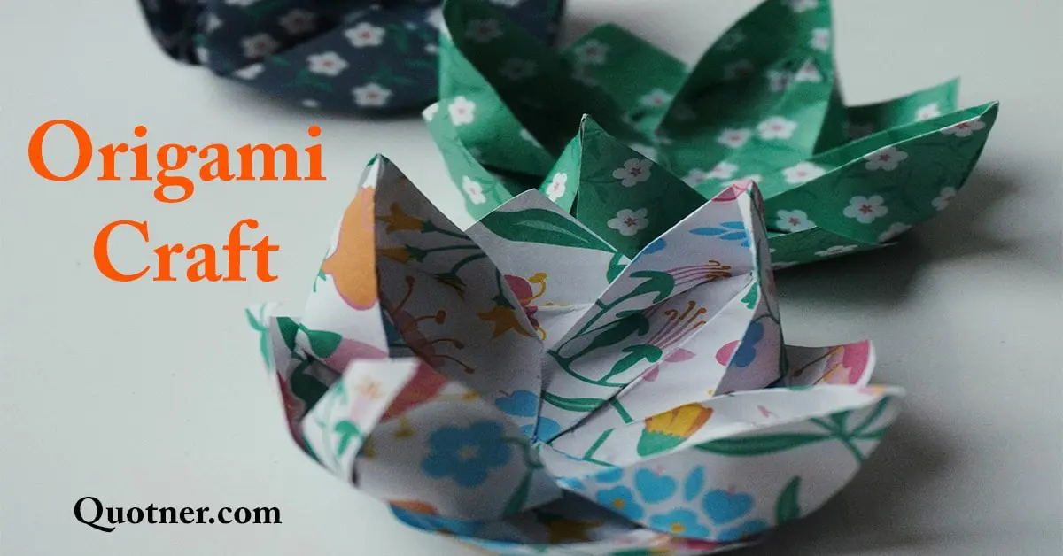 Easy origami an ancient craft.