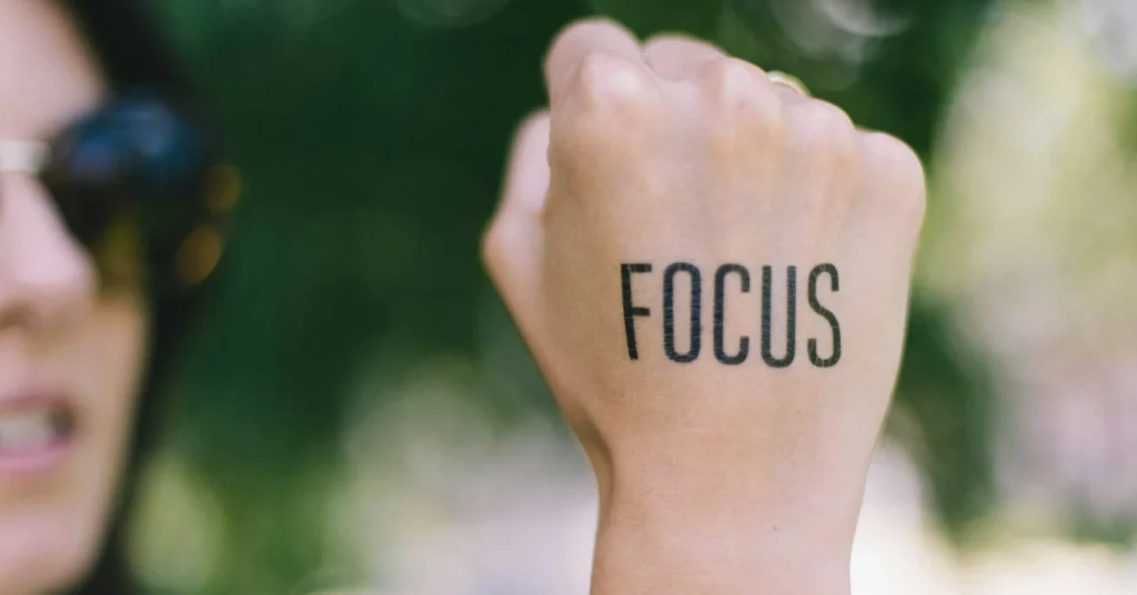 Always focus on your goals.