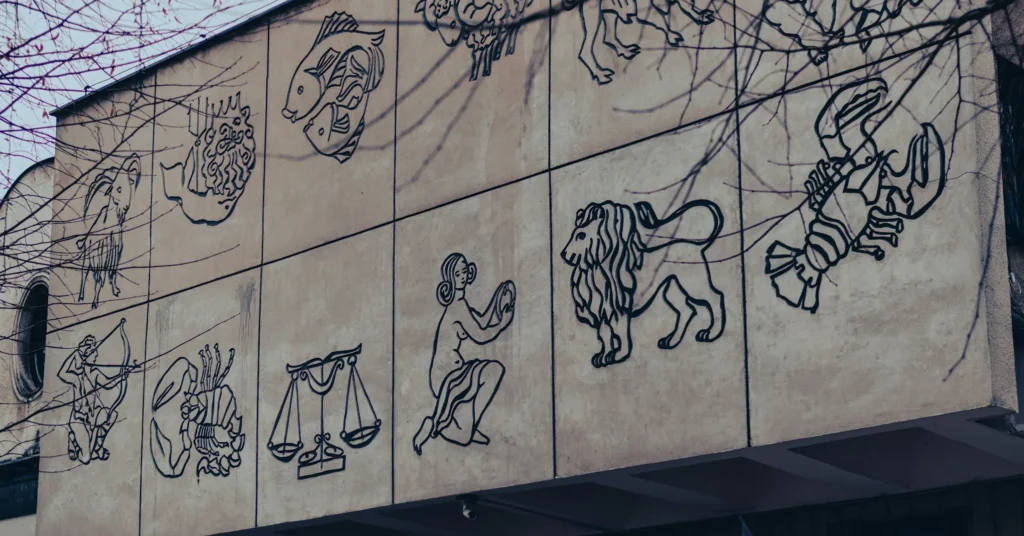 Astrological sign board