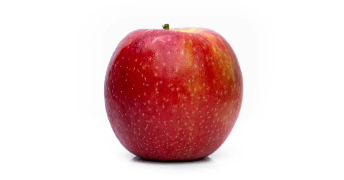 A picture showing red apple for indicating the benefits of it.