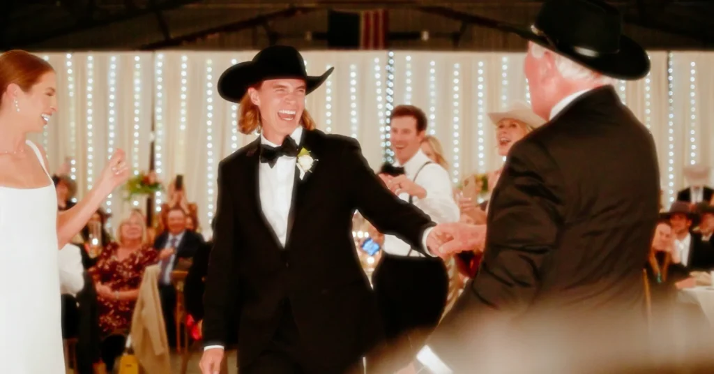 A couple enjoying the ceremony.