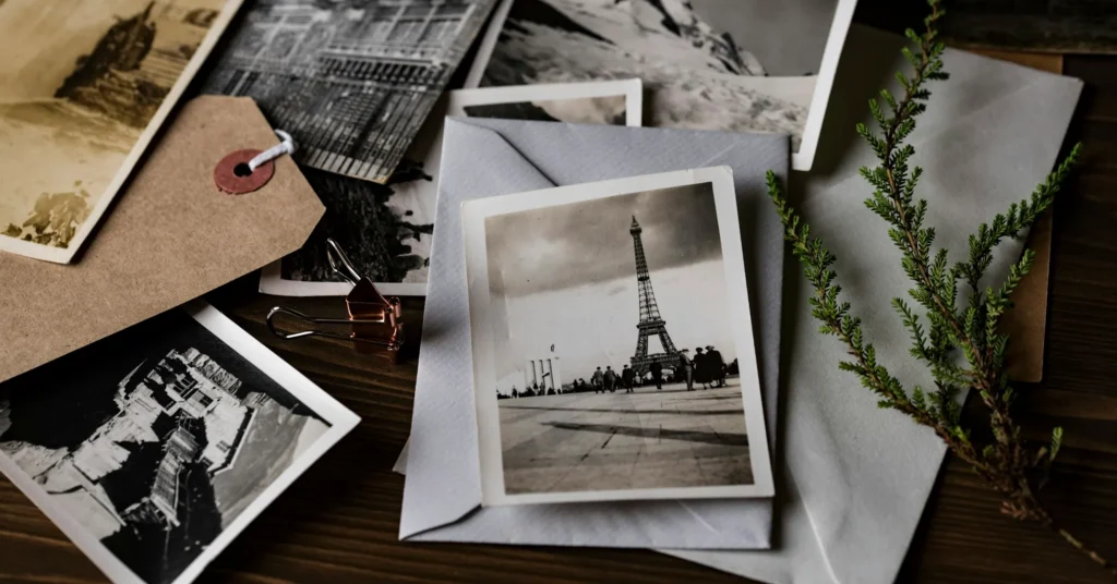 old photos as a memory.