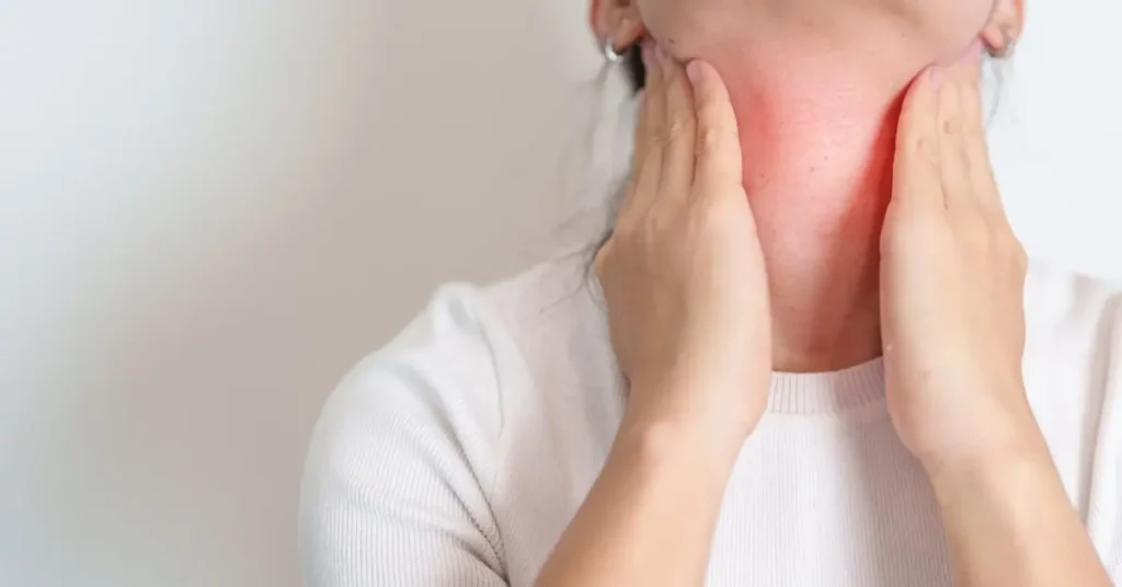 Picture showing the unhealthy thyroid