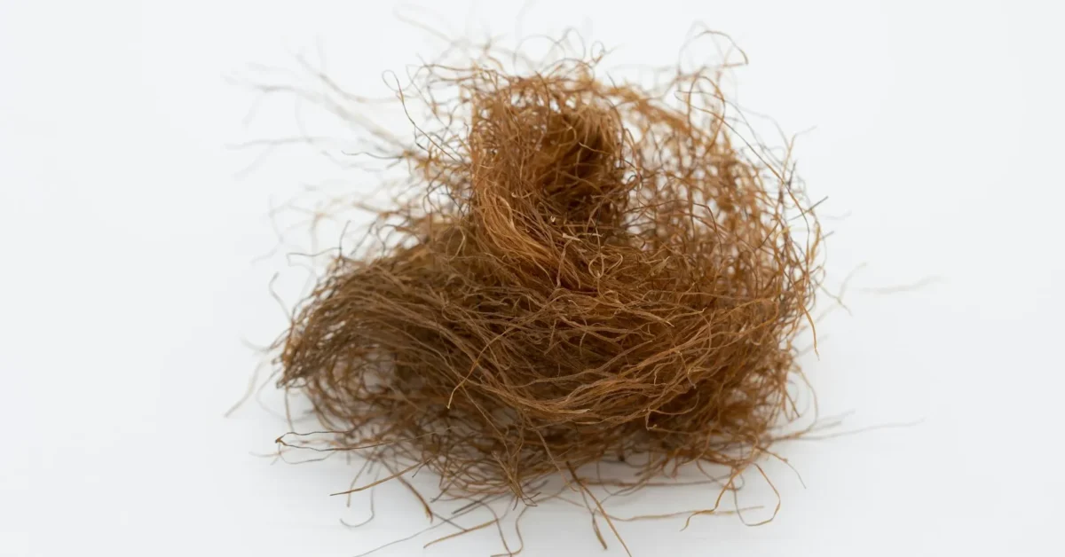 Damaged hairs showing the affect of water on growth of hairs.