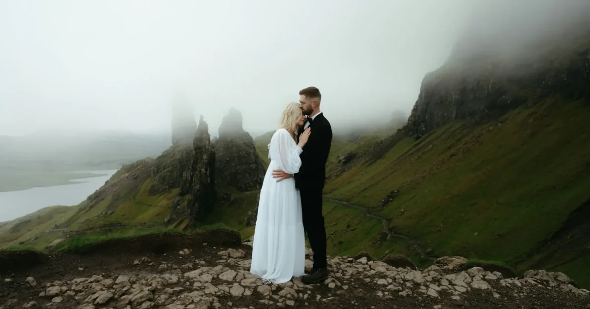 Is eloping a legal marriage? A couple hugging each other after eloping.