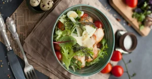 bowl having a food with Fat free dressing .