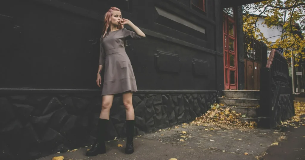Shift dress for covering belly fat.